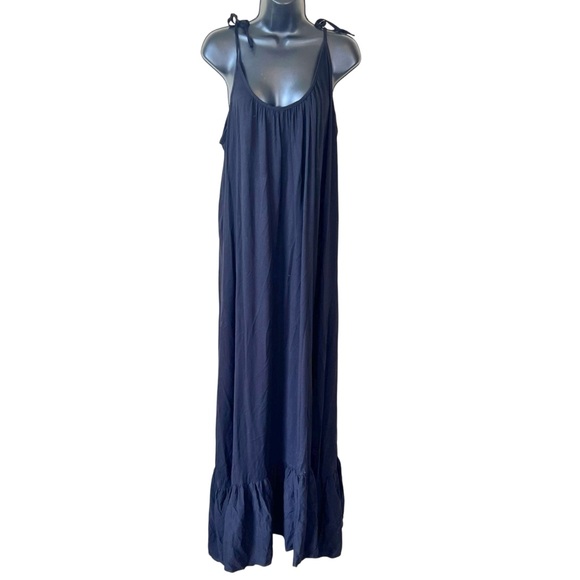 SOBE Istanbul Made in Turkey Black Maxi Sun Dress - Picture 1 of 6